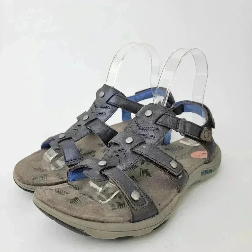Merrell Cement Adhera Leather Hiking Sandals - 7 - Picture 7 of 8